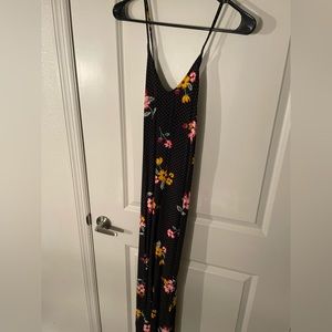 Black and floral dress